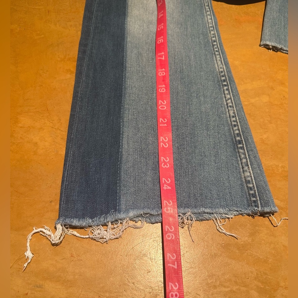 M.i.h. Lou High Rise Cropped Bell Jeans Two Tone, Size 25, Great Condition! - Picture 8 of 10